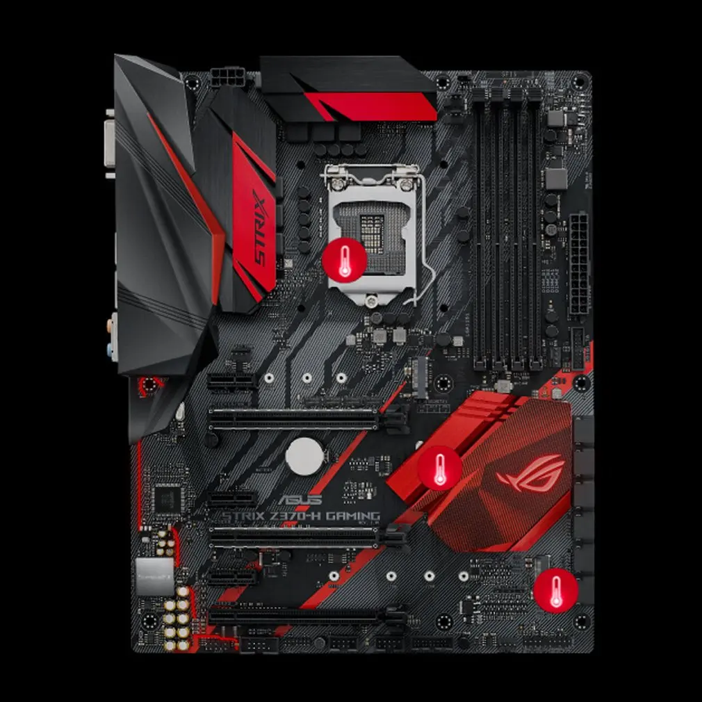 ROG STRIX Z370 H GAMING ATX материнская плата DDR4 память Dual M.2 SATA 6 Гбит/с LGA1151 с DP HDMI портами| |
