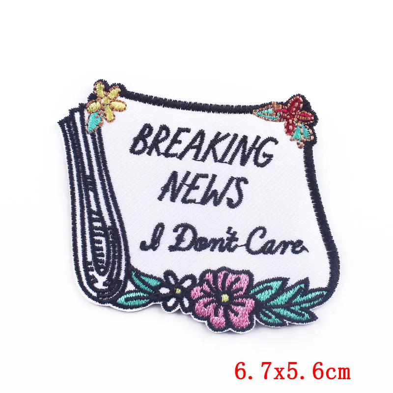 Нашивки с буквами цветочные вышитые нашивки утюгом на одежде хиппи полосы для