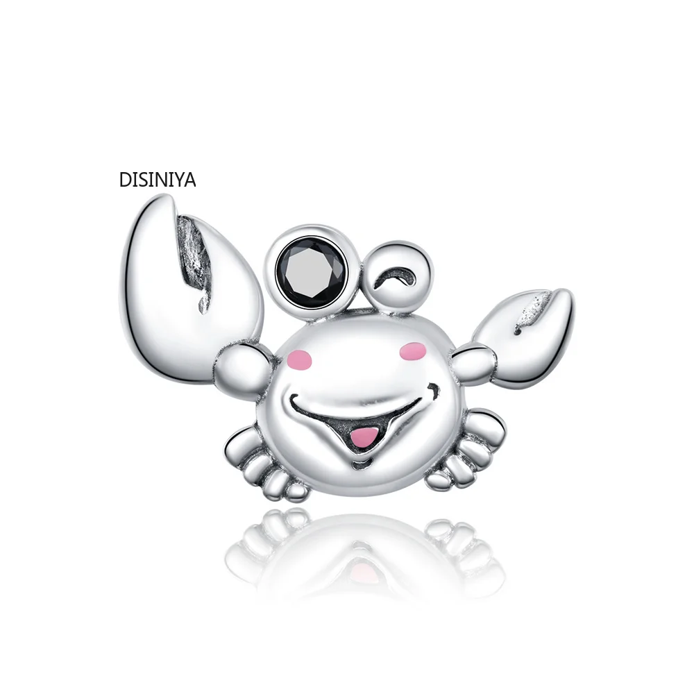 

Шарм-краб disiniya, серебро 925 пробы, для оригинального браслета или браслета, 925