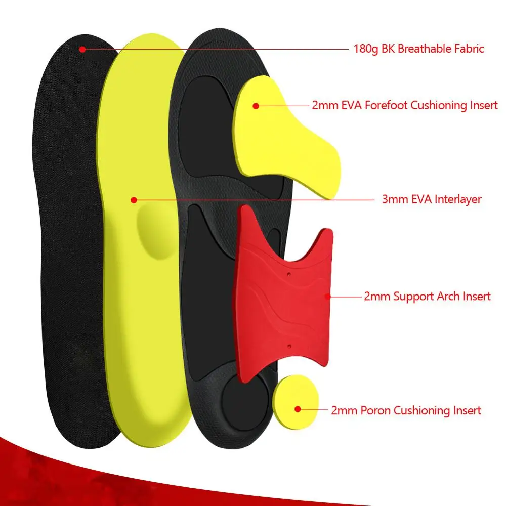 BANGNI Mild Orthopedic Insoles Arch Support Relieve Flat Feet Plantar Fasciitis Shoes Pad Sole Care Inserts for Men Women