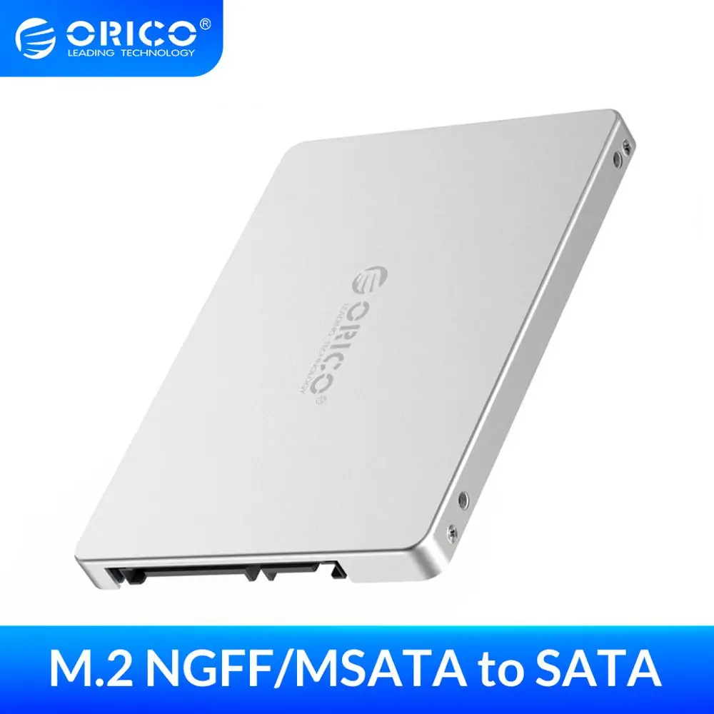 Конвертер ORICO M.2 NGFF/MSATA SATA B Key для SATA3.0 до 6 Гбит/с сделай сам с полным корпусом