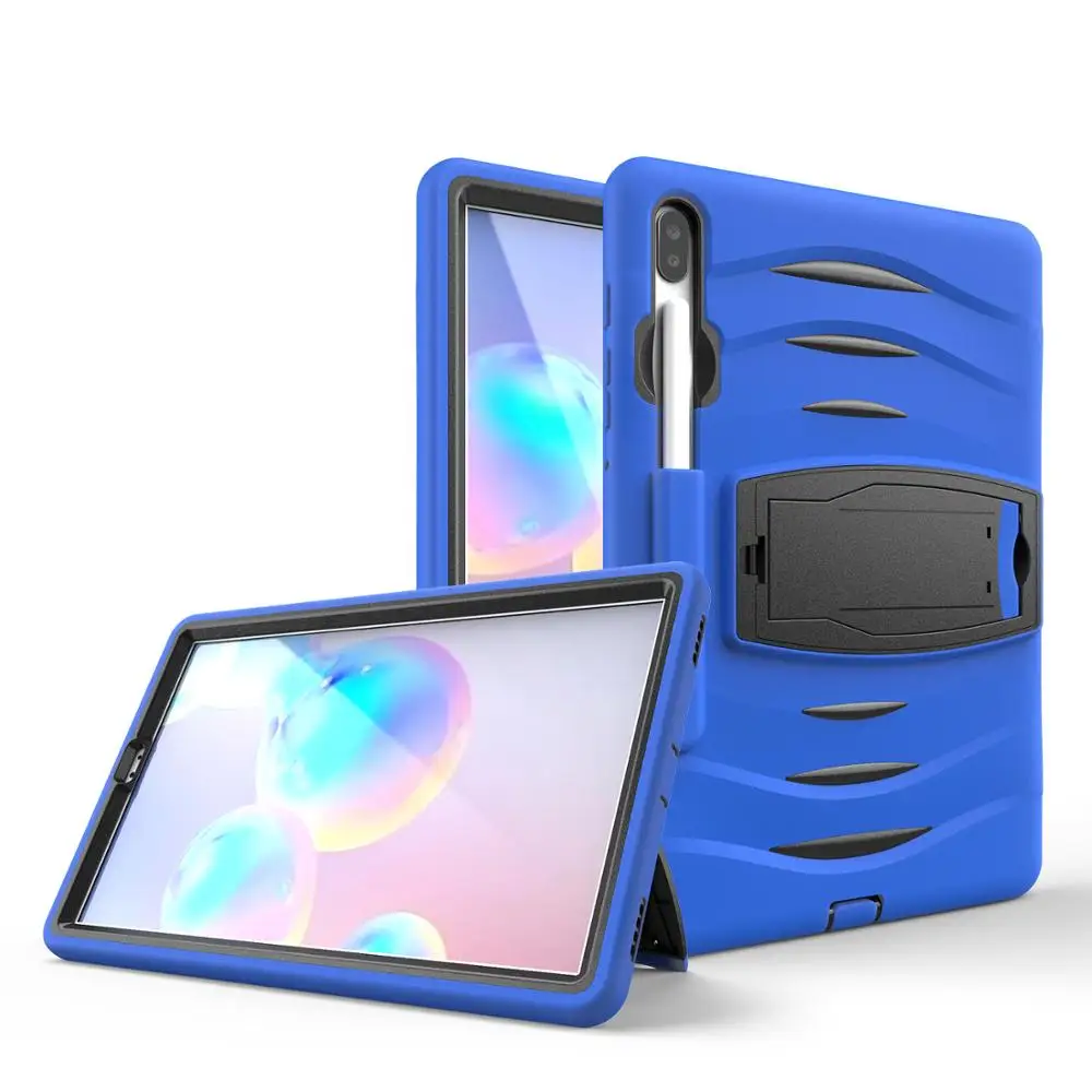Ударопрочный детский чехол ударной волны для Samsung Galaxy Tab S6 10 5 T860 T865 2019 с подставкой