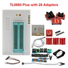 Программатор Mini Pro V11.2 TL866II Plus, оригинальный универсальный программатор, 28 адаптеров, тестовый зажим TL866 PIC Bios, высокоскоростной программатор, 100%