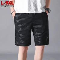 9xl summer camouflage shorts mens fattening plus size fat loose breathable capris summer leisure sports military streetwear