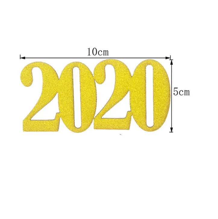 2 шт. горячая Распродажа карточки с кексами 2020 золотые Серебристые торты топперы