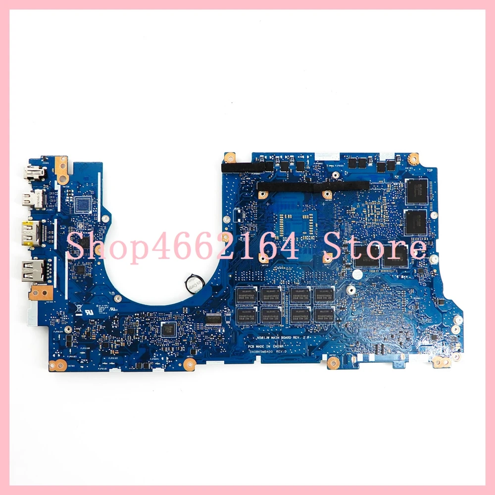N501JW With i7-4720HQ CPU Mainboard For ASUS ROG UX501J G501J UX50JW FX60J laptop motherboard 8GB RAM GTX960M 100% Tested | Компьютеры и