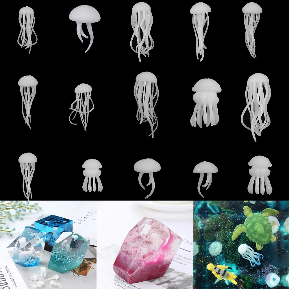 1 шт. 3D Мини медузы формы для эпоксидной смолы эпоксидный наполнитель материал УФ