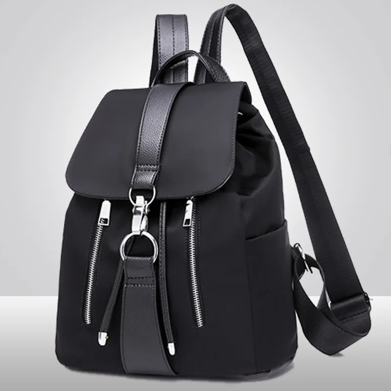 

Oxford double shoulder bag female backpack student schoolbag tide 2019 new Korean version of large capacity travel bag