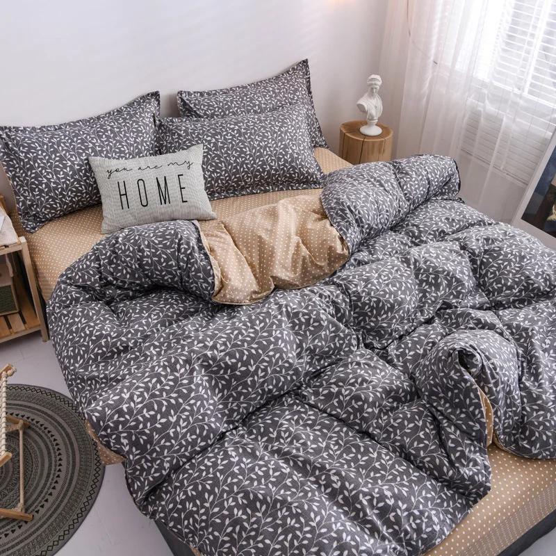 Новинка 2020 весенний Комплект постельного белья пододеяльник с оранжевым