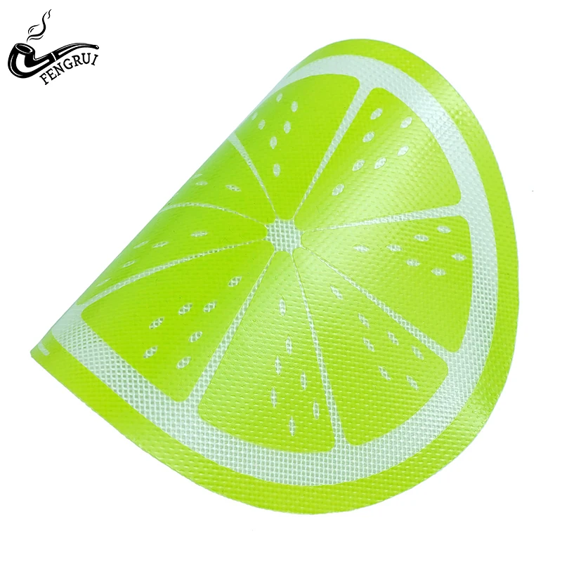200 мм силиконовые круглые салфетки лимонный дизайн подставка под чашки круглый