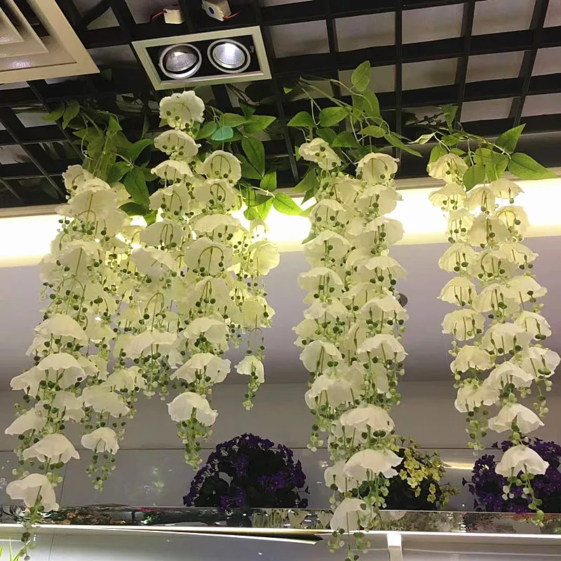 145 см 3 вилки искусственный цветок плющ длинный Шелковый лист сделай сам