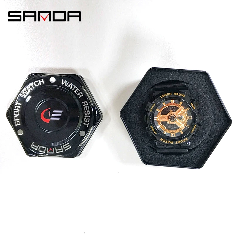 Шестигранная металлическая подарочная коробка Высококачественная часов