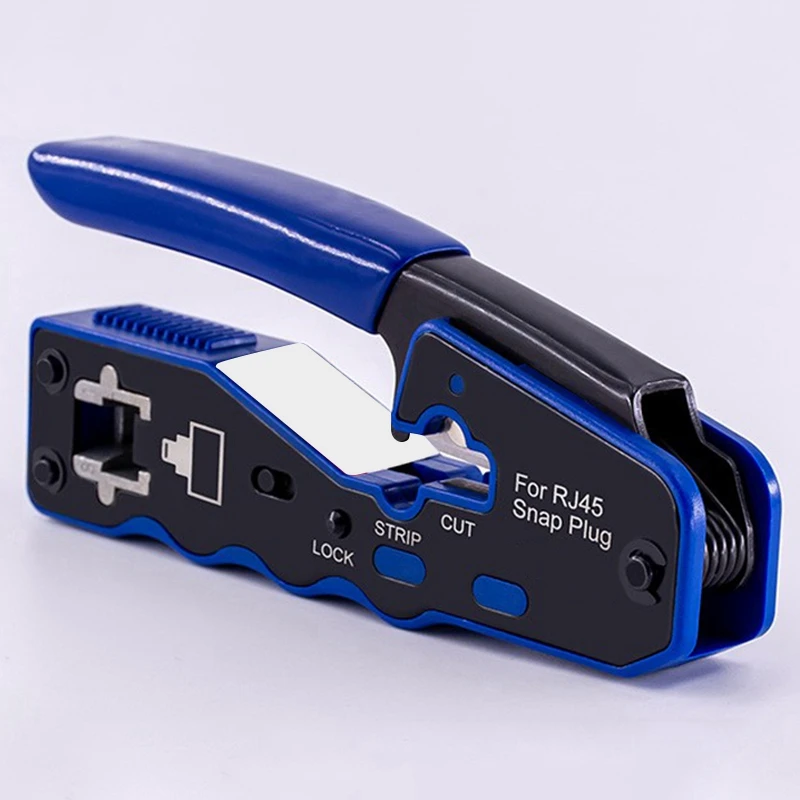 Crystal Head Wire Clamp Set Network Tools Professional Piercing Pressure Clamp Through Hole Joint Pliers