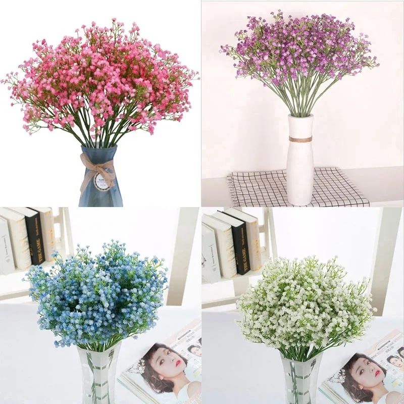 Искусственный цветок Gypsophila из ПВХ свадебные домашние декоративные