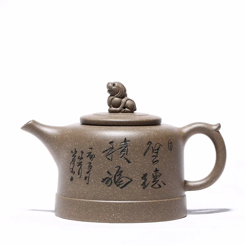 

Chinese Yixing Purple Clay Teapot Raw Ore Ball Hole Filter Tea Pots Handmade Boutique Home Kettle Tea Table Supplies 230ml