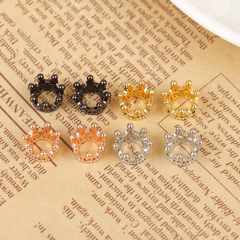 

2pcs/pack 1:12 Dollhouse Miniature Alloy Crown Model Mini Toys Doll Accessories