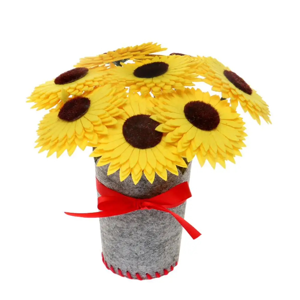 Children DIY Handmade Flower Crafts Toy Non-woven Kindergarten Manual Material Package Home Creative Decorative Bouquet | Игрушки и