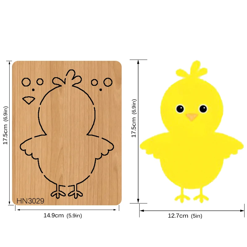 

Chickens DIY HN3029 Muyu Wooden Mold Scrapbook Cutting Dies Suitable For Market General Machine