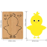 chickens diy hn3029 muyu wooden mold scrapbook cutting dies suitable for market general machine