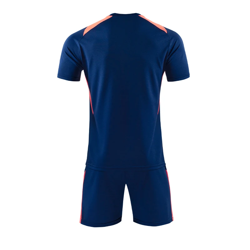Мужская футбольная форма с коротким рукавом синяя Футбольная для взрослых