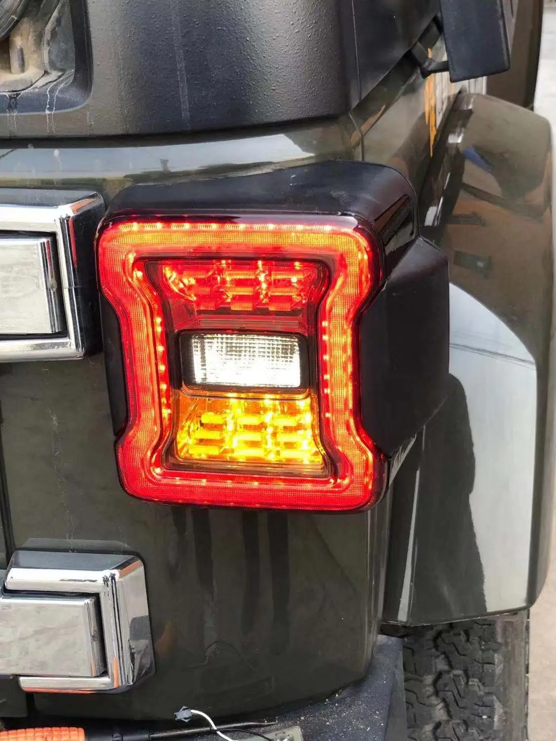 JK Стиль светодиодный фонарь светильник автомобилей tai s для Wrangler 2007 2008 2009 2010 2011 2012