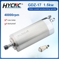 gdz 17 1 5kw woodworking water cooled spindle motor 40000 rpm 80mm high speed and high torque cncx milling machine motor