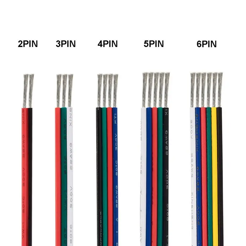 3 Pin провод 2 4 5 6 Core 22AWG кабель Луженая Медь JST Соединительный электрические провода