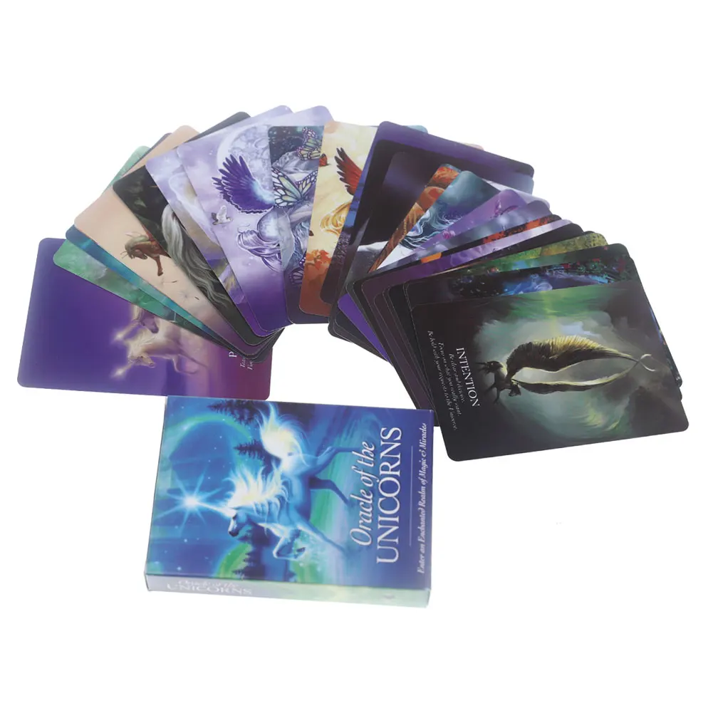 44 шт карт Таро Oracle единорогов карты доски палубы игры Palying для Вечерние