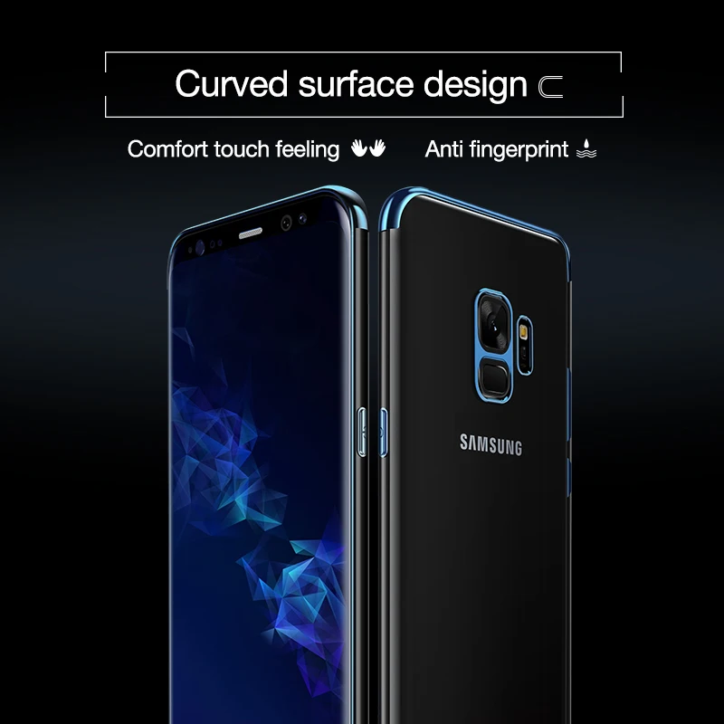 Мягкий чехол для телефона SamSung Galaxy A9 2018 A7 Бампер корпус прозрачное покрытие ТПУ