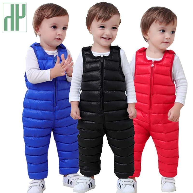 Детские штаны хлопковый комбинезон на осень и зиму для девочек маленьких