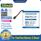 100% Оригинальный аккумулятор LOSONCOER 350 мАч для умных часов TomTom Runner 2