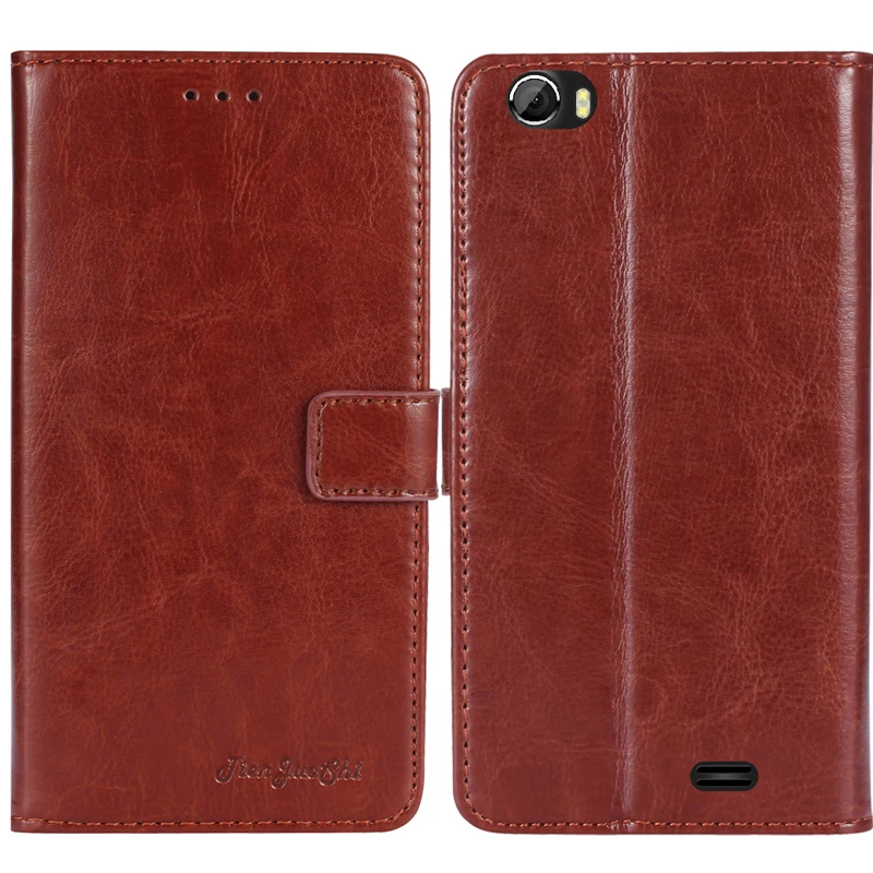 Прочный защитный кожаный чехол в стиле ретро для телефона Digma LINX X1 PRO ALFA 3G |