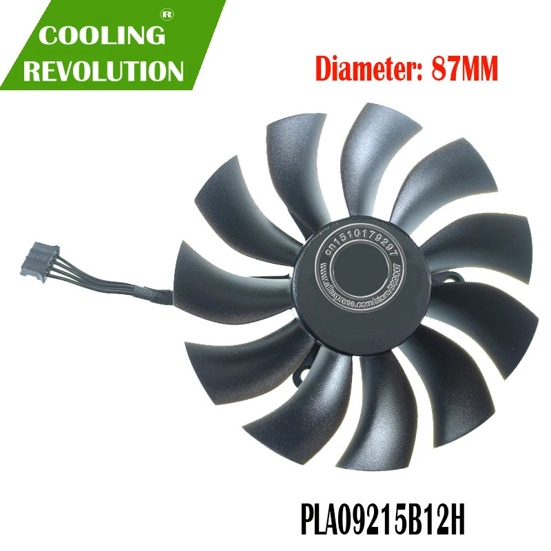 Графический вентилятор PLA09215B12H DC12V 0.55A 4PIN для EVGA GEFORCE GTX 1060 GTX1060 SC MINI ideo, охлаждающий вентилятор для видеокарты