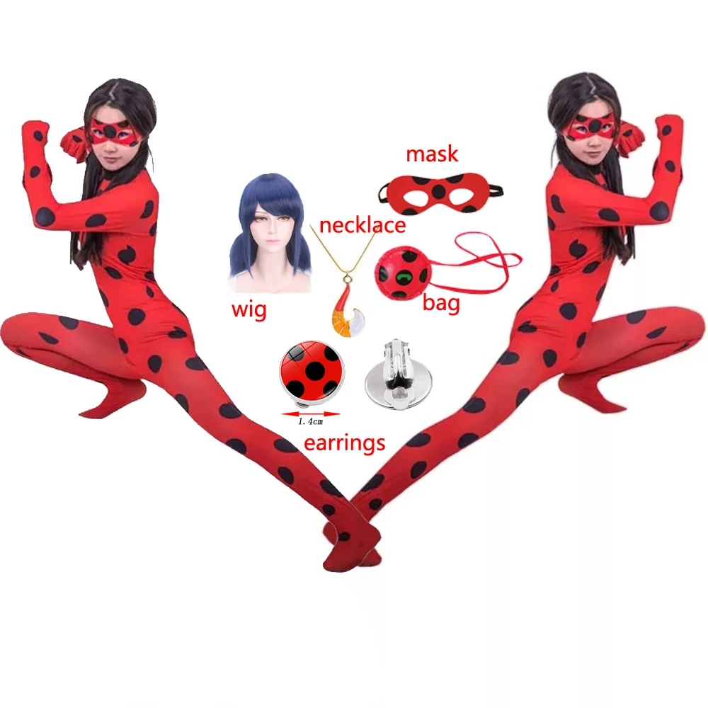 Хэллоуин красный баг Необычные костюмы детская одежда из спандекса детские