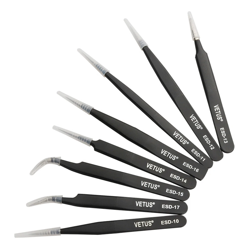 1 шт. Пинцет для ресниц из нержавеющей стали сверхтвердый Высокоточный