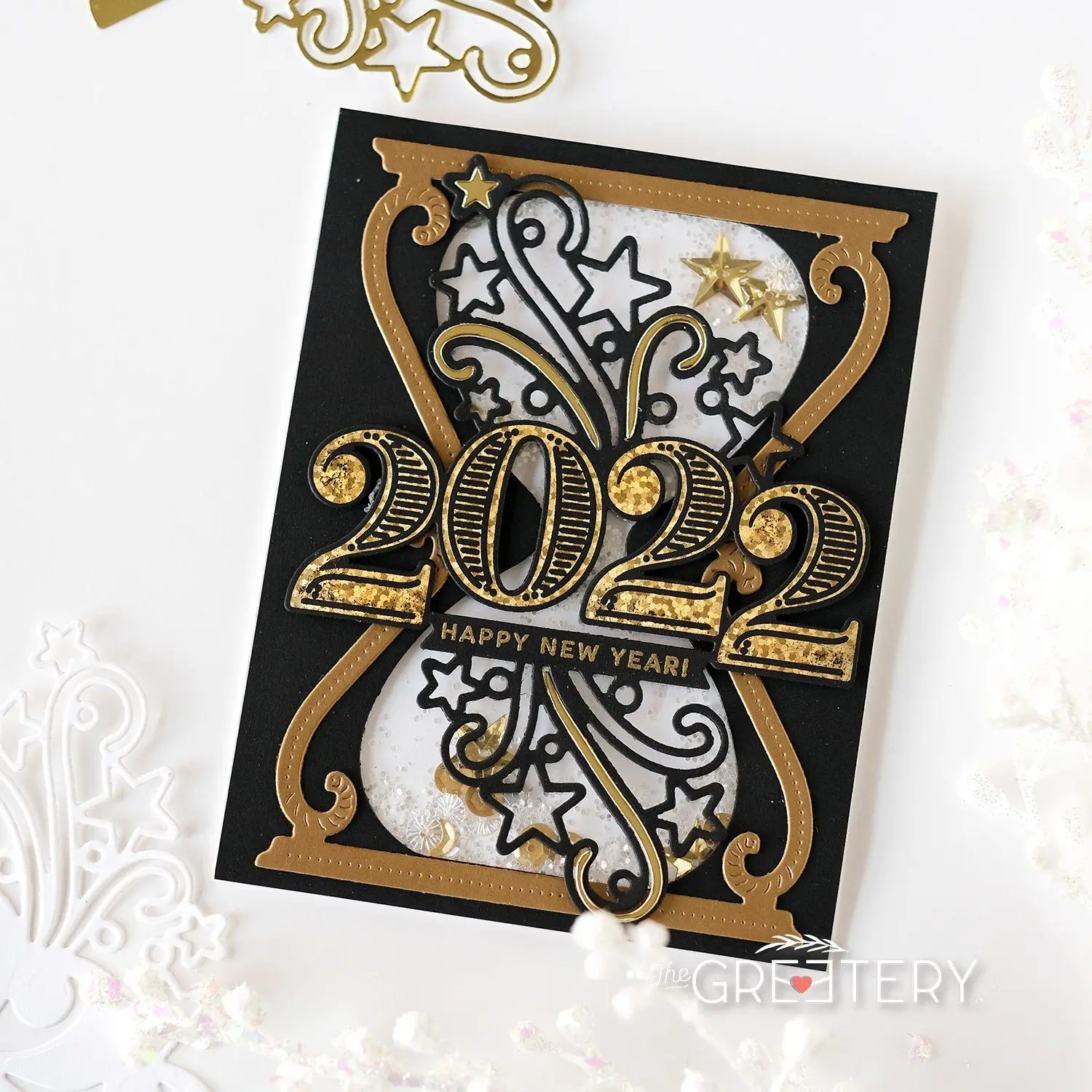 Новый шаблон для тиснения год выпуска 2022 металлическая резка Горячая фольга