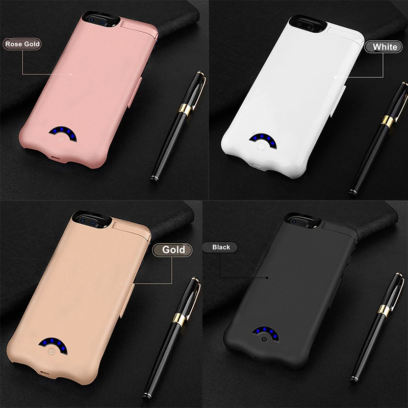 Для iPhone 6 6s 7 8 чехол для питания ультра тонкий зарядного устройства Smart 10000 Mah power Bank