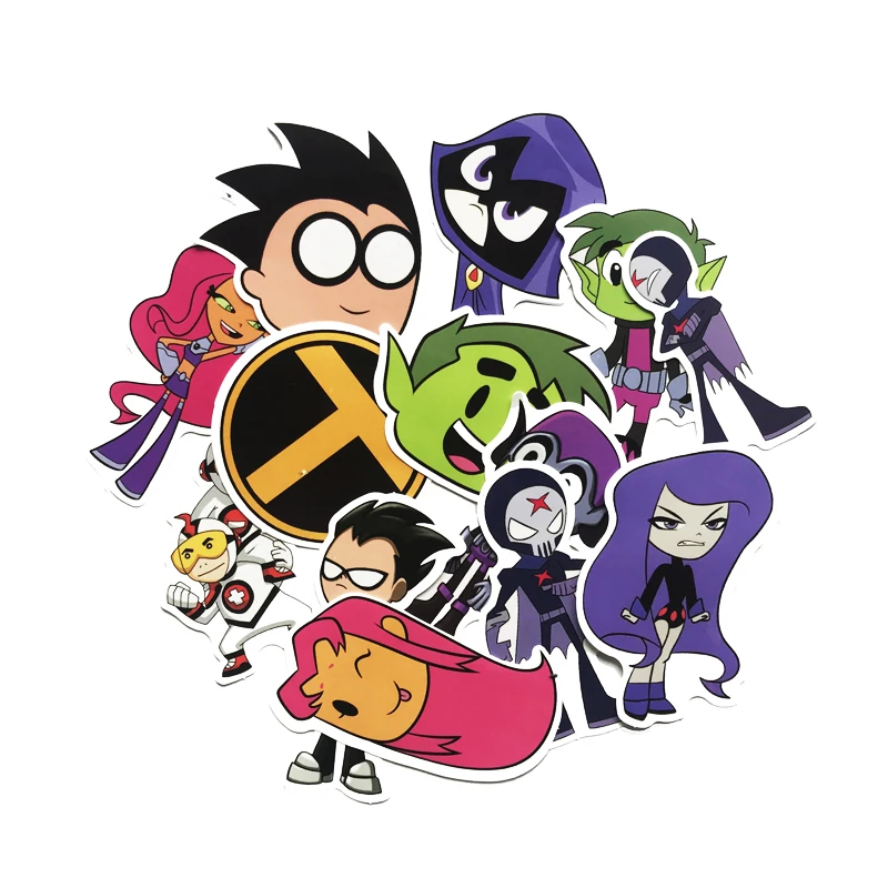 26 шт./лот американские комиксы подростковые Титаны наклейки для сноуборда