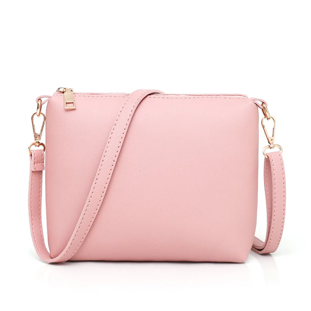 4pcs/sets Female Handbag Women Outdoor Zipper Leather Solid Color Shoulder Bag Exquisite Elegant Messenger Fashion | Багаж и сумки