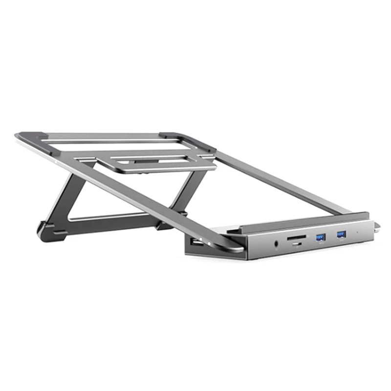

Type-C Laptop Docking Stand 12-In-One HD Converter Docking Adapter Can Be Used As a Portable Computer Stand