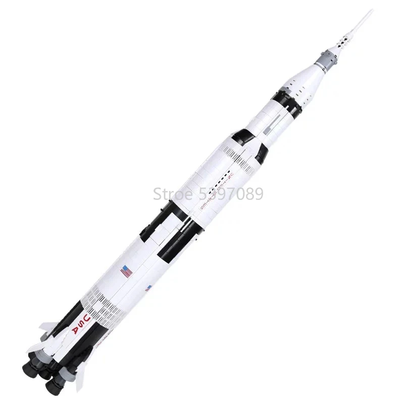 Кирпичи в наличии совместимые со строительными блоками Legoinglys Nasasa The Apollo Saturn V 21309