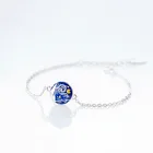 Женский браслет со звеньями звездного неба, браслет из серебра 925 пробы с шармами, элегантная Свадебная бижутерия, sl151