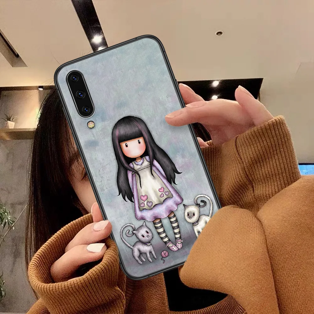

Gorjuss Cartoon Girl Santoro Phone Case For Samsung Galaxy A 3 5 7 8 10 20 20E 21S 30 30S 40 50 51 70 71 black Funda Luxury