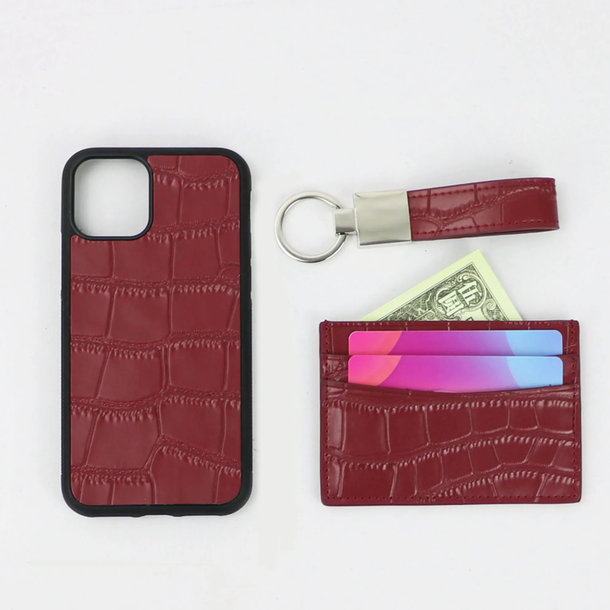 2021 заказной подарочный набор бумажник держатель для карт автомобильный брелок