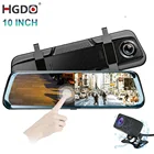 Видеорегистратор HGDO H20, 10 дюймов, сенсорный, с двумя камерами заднего вида, 1080P