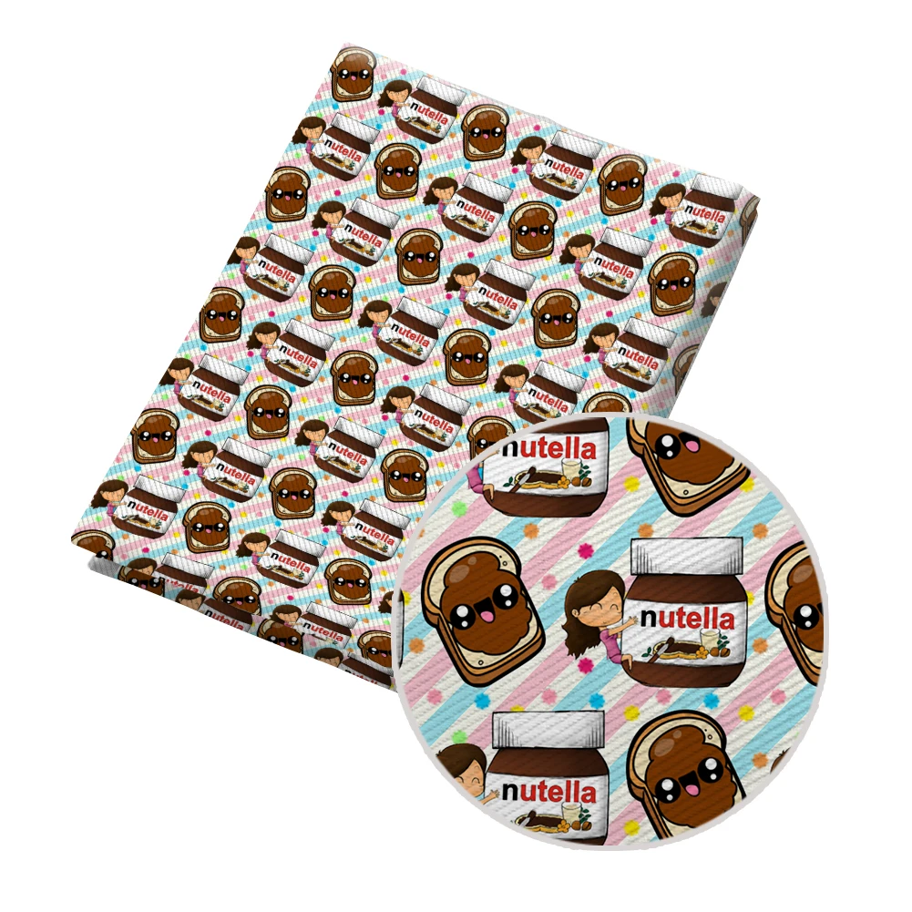 

Biscuits Printed Polyester Fabric DIY Kids Home Textile for Sewing Cartoon Twill Fabric 50*145cm