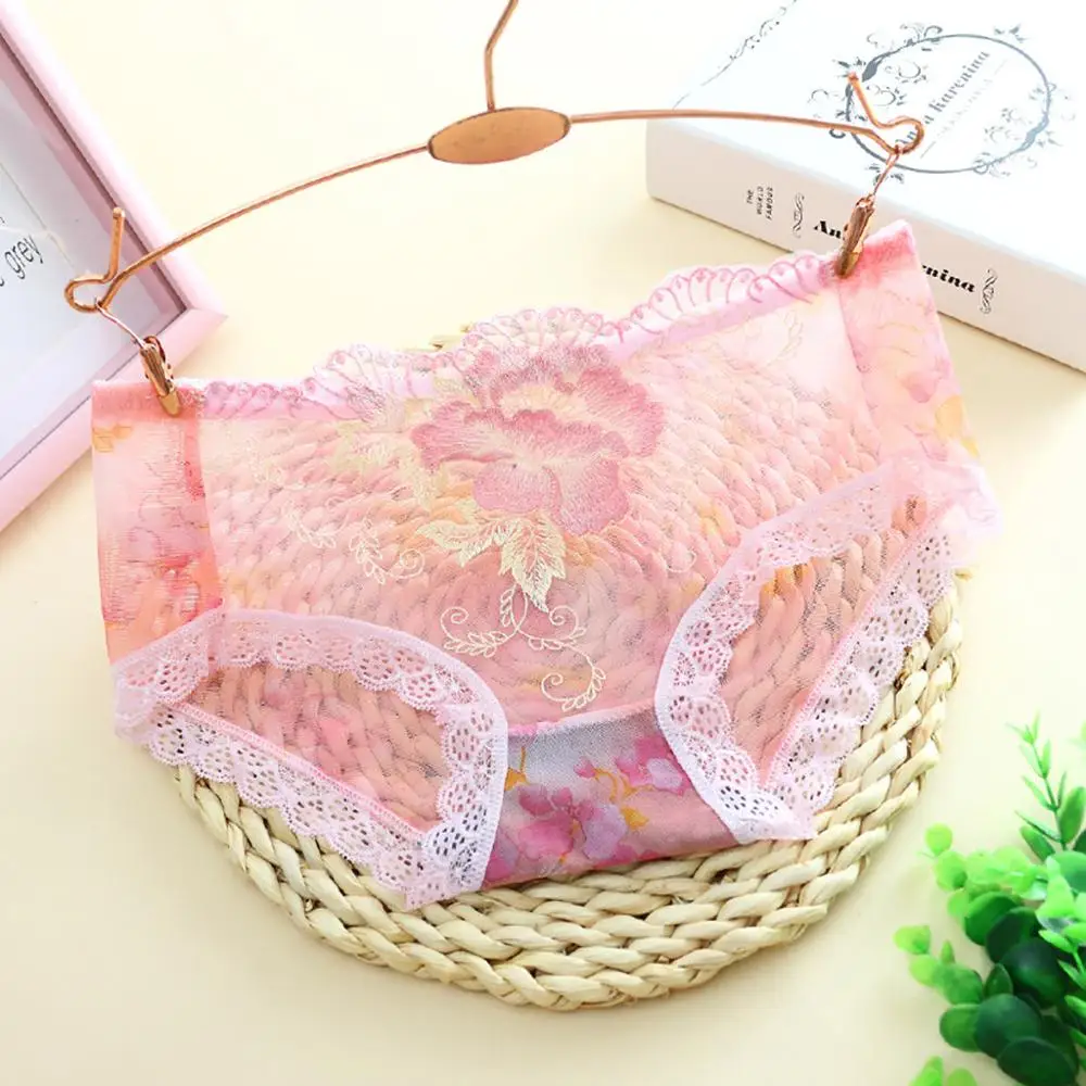 Сексуальные кружевные стринги модное женское Сетчатое однотонное нижнее белье