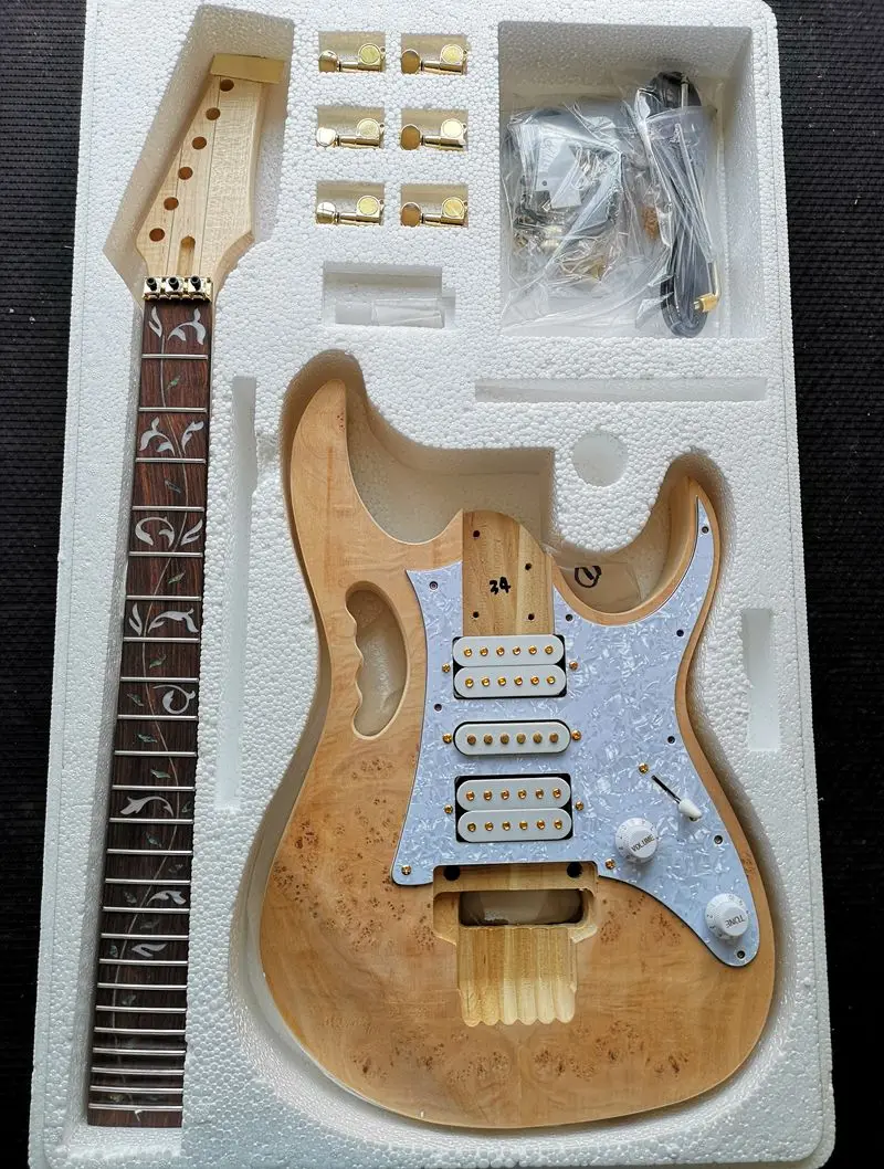 electric guitar kit set manchurian ash basswood body rosewood fingerboard durable maple neck guitar accessories free global shipping