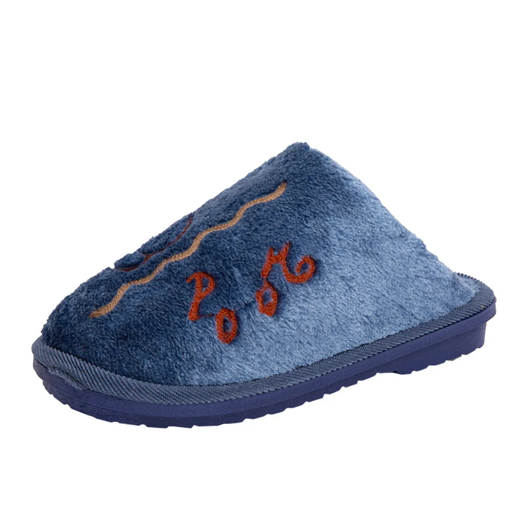 Новинка Мужская обувь Зимняя модная с рисунком овечки Нескользящая плюшевая