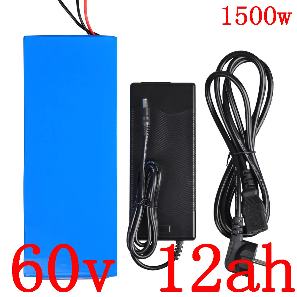 Аккумулятор 60 в комплект литий ионных батарей 1000 Вт 1500 1800 аккумулятор для